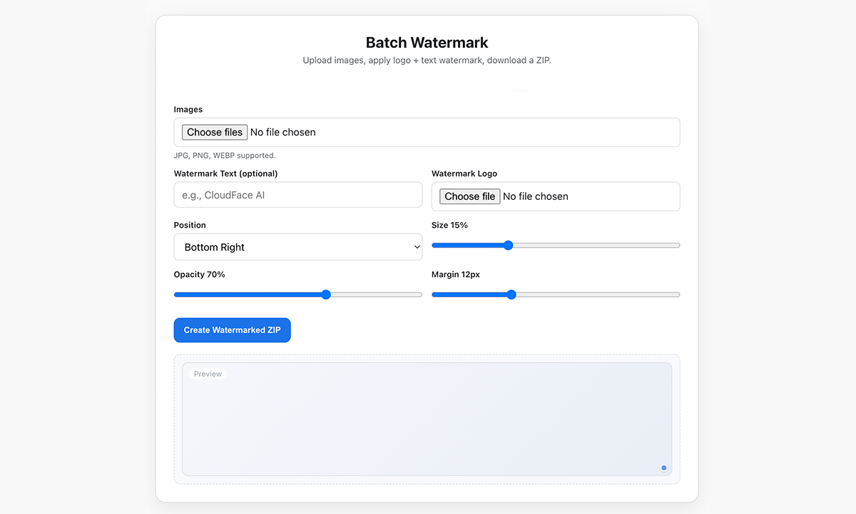 Batch Image Watermark Tool: Add Logo & Text to Multiple Images Online